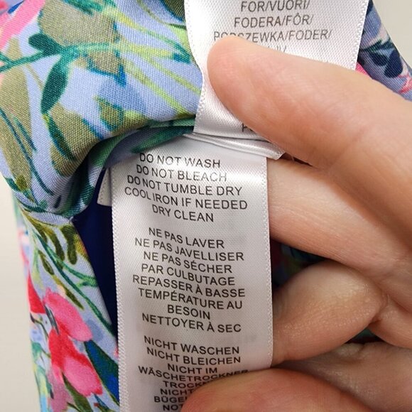 NWT Aidan by Aidan Mattox Off the Shoulder Floral Dress Lilac Multi Size 10 - Picture 16 of 16